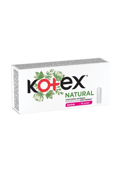 Kotex Natural Tampon Süper 16'lı - 8 Adet Tarı