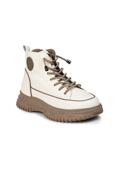 Deery Kadın Hakiki Deri Bej Sneaker Bot - 25310zbejc01 Bej
