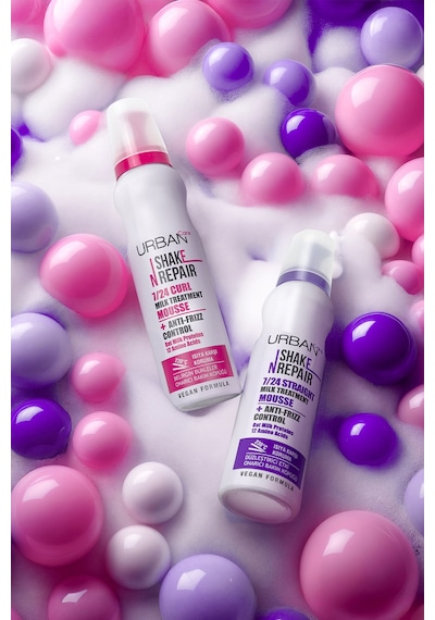 Shake N Repair 7/24 Kabaran Ve Bukleli Saçlara Özel Saç Bakım Köpüğü 150 Ml-vegan