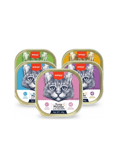 Wanpy Kedi Konserve Alatura Mama 5 Çeşit