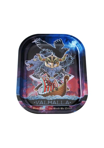 Küçük Metal Tepsi Valhalla-1601 Mavi