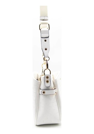Silver Polo Sp884 Kadın Çapraz Çanta Logolu Beyaz-beyaz