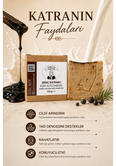 Ardıç Katranlı Eşek Sütü Sabunu 100 Gr
