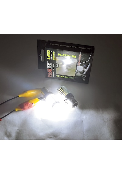 Femex Platinum P21W 1156 9W Led Ampul 93 Duy Tek Duybeyaz
