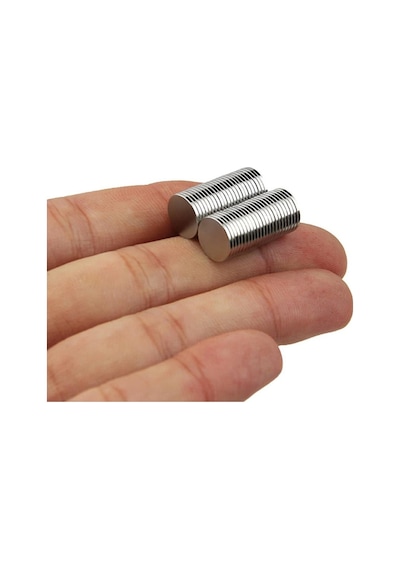 Neodyum Mıknatıs Yuvarlak - Çap 10X1 Mm - 10 Adet Set