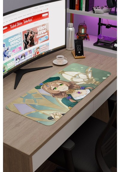 Lisa Genshin Impact Anime Oyuncu V5 - 70x30 Xl Gaming Mouse Pad Fare Altlığı