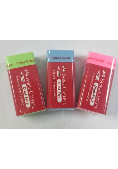 Faber-castell Orta Boy 6 Lı Renkli Silgi