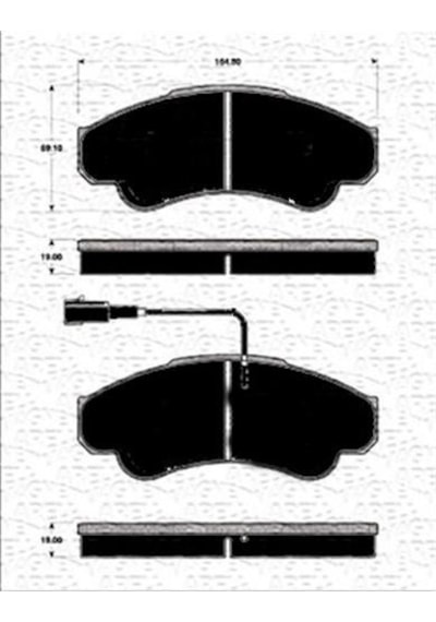 Marellı Ön Fren Balatası Fişli Boxer 02/06 Jumper 02/06 Ducato 02/06 B.y Tip 1800 Kg 323700005500 4254.59 77362216 4252.44 4252.45