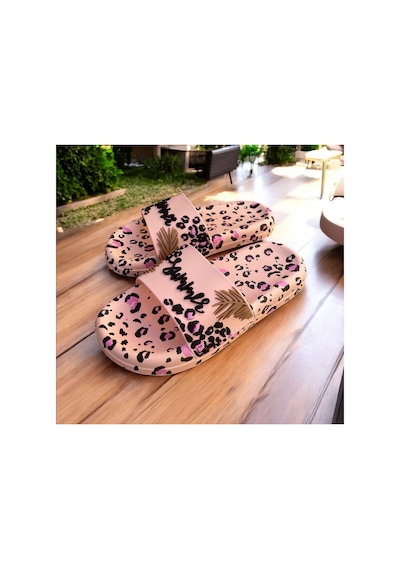Gezer Leopar Desenli Kabartmalı .kaydırmaz Taban. Havuz Deniz Banyo Balkon Teras Ev Ve Sokak Terliği Pembe Gezer Leopar Desenli Kabartmalı .kaydırmaz Taban. Havuz Deniz Banyo Balkon Teras Ev Ve Sokak Terliği Pembe