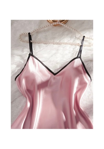 Lilly Yumuşak Kumaş Seksi Saten Pijama Seti - Gül Kurusu Gül Kurusu Pembe Gül Kurusu Pembe Lilly Yumuşak Kumaş Seksi Saten Pijama Seti - Gül Kurusu Gül Kurusu Pembe Gül Kurusu Pembe