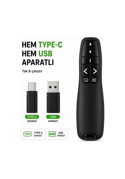 Lazerli Sunum Kalemi Y-85 Çok Renkli