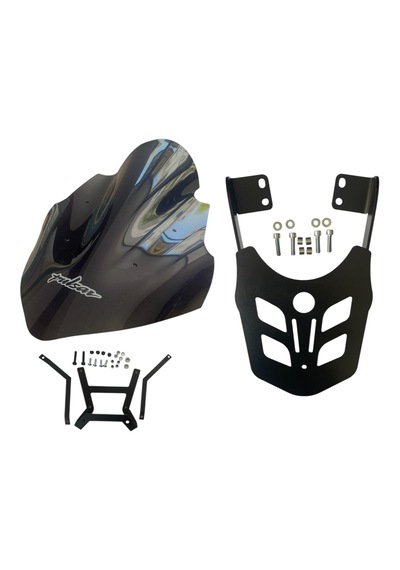 Bajaj Pulsar Ns200 2011-26 Siperlik Camı- Çanta Demiri (2 MM) Takımı