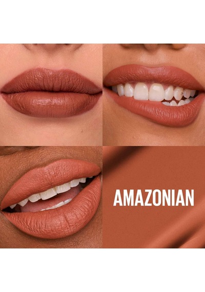 New York Super Stay Matte Ink Likit Mat Ruj - 70 Amazonian Kahverengi Çok Renkli