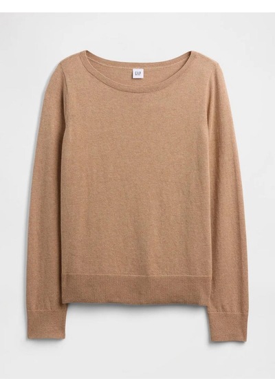 Gap 791281000 V-bella Boatneck Kadın Kazak Kahverengi