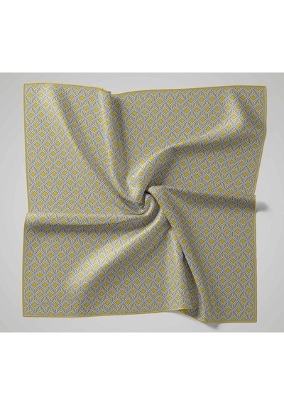 Silk Home Twill İpek Eşarp 11479-05 Sarı, Gümüş