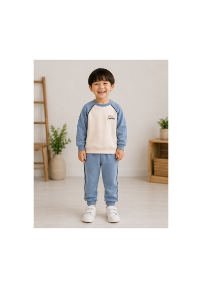 Minaminokids Erkek Çocuk 'be Original' Nakışlı İkili Takım Mavi