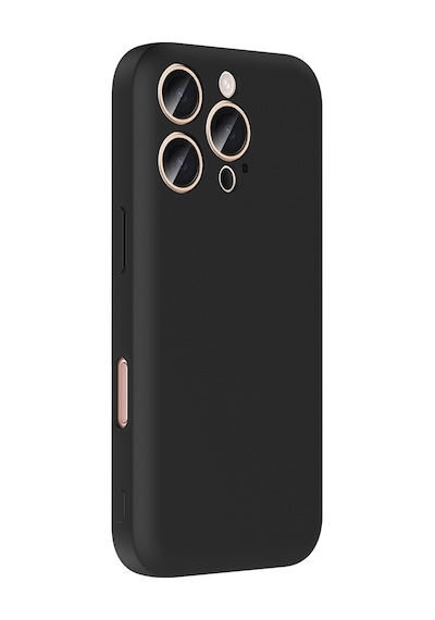 Apple Uyumlu iPhone 16 Pro Max Kılıf Kamera Korumalı Kartlık Hazneli Zore Vitra Kapak Siyah