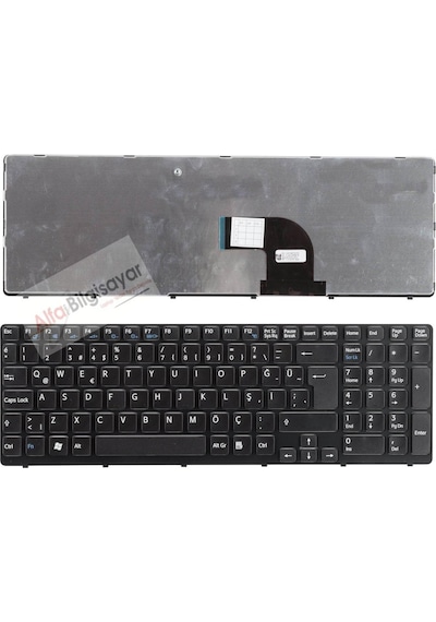 Sony Uyumlu Vaio Sve1511B1R, Sve1512E1E, Sve1513C5E Klavye Siyah Renk  Tu