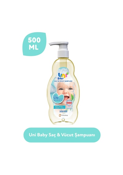 Uni Baby Saç ve Vücut Bebek Şampuanı 500 ML