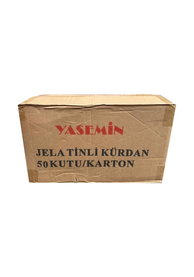 Yasemin Jelatinli Kutulu Poşetli Ahşap Kürdan - 500 Adetlik 50 Paket