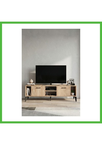 Vaveni Linya Tv Sehpası Suntalam Bej 160x35 Cm Arz