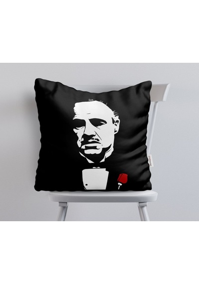 Bk Home Godfather Baba Tasarımlı Beyaz Yastık-20