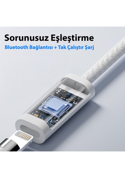 Apple Uyumlu iPad 10. / 11. Nesil Bluetooth Bağlantısı, 1. Nesil Kalem İçin Veri Kablosu 100cm