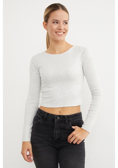 Fullamoda Basic Kayık Yaka Modal Body Grimelanj