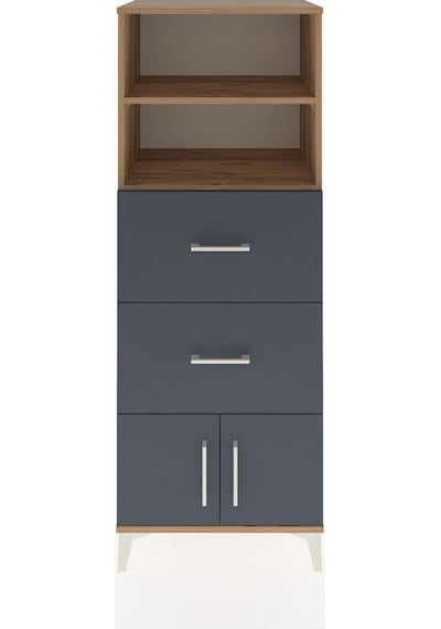 Hyperion Dolap 2 Raflı 2 Çekmeceli 2 Kapaklı 60x44x163 Çam-an... Çam