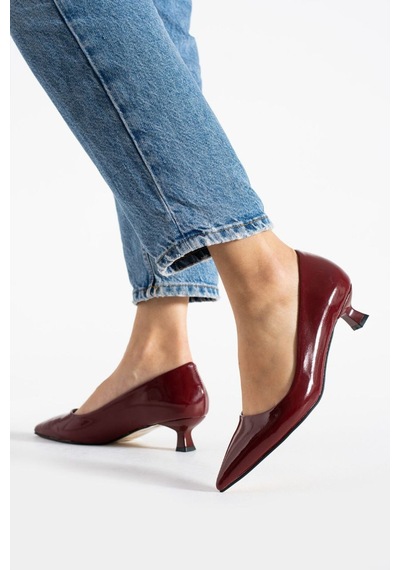 Lady Rugan Kadın Stiletto Topuklu Ayakkabı Bordo