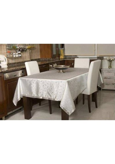 Bilgiçler Masa Örtüsü 160x160 Gümüş