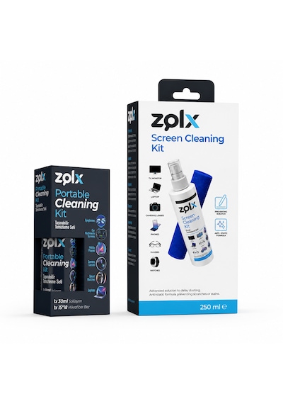 30ml Taşınabilir Temizleme Kiti + 250ml Ekran Temizleme Seti Lcd, Led, Ekran, Laptop, Tablet, Bilgisayar, Televizyon, Cep Telefonu