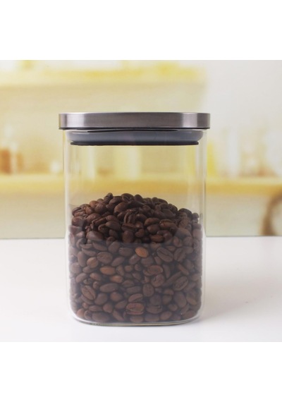 700ml Sızdırmaz Vakumlu Metal Kapaklı Borosilikat Cam Kavanoz Hava Geçirmez & Dayanıklı G Şeffaf