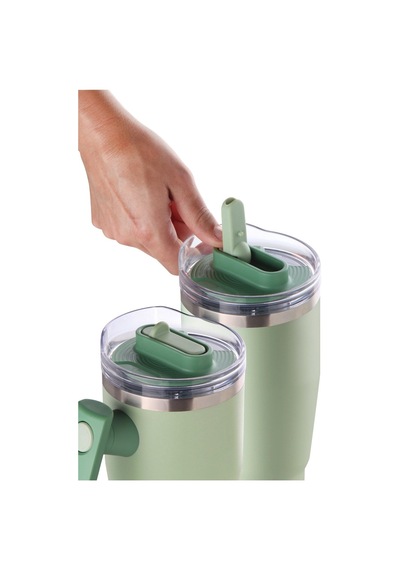 Fika Lumi Döner Kulplu Termos 950 Ml - Mint Yeşili-7572 Yeşil