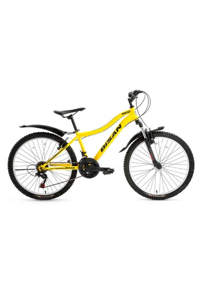 Bisan Rocky Dağ Bisikleti 42 Cm V 26 Jant 21 Vites Cat Sarı Siyah Sarı - Siyah