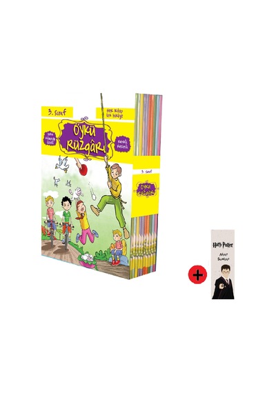 3. Sınıf Hikaye Seti Yuva Yayınları Öykü Rüzgarı + Kişiye Özel İsimli Harry Potter Kitap Ayracı