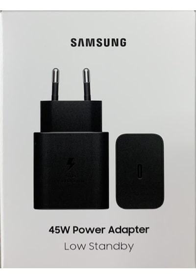 Samsung Uyumlu Ep-t4511n Type C Hızlı Şarj Adaptörü 45w , Siyah
