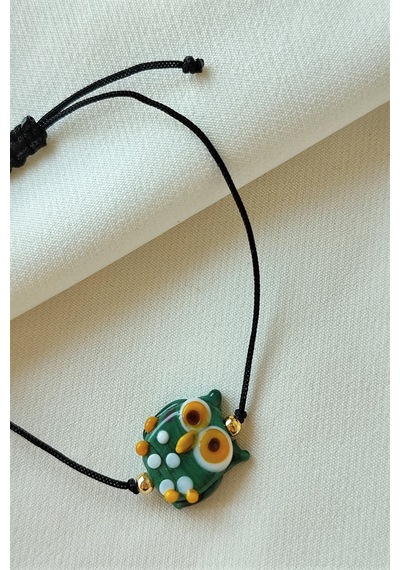 Baykuş Murano Bileklik Çok Renkli