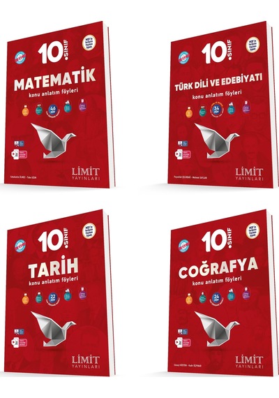 Limit 2026 10. Sınıf Eşit Ağırlık Konu Anlatım Föyleri Kaf Seti 4 Kitap Güncel Müfredat