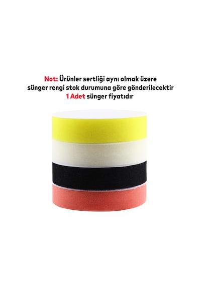 Oto Araç Araba Pasta Cila Polisaj Süngeri 115 Mm Cırtlı Kaporta Parlatıcı Çizik Giderici Parlatma Pedi
