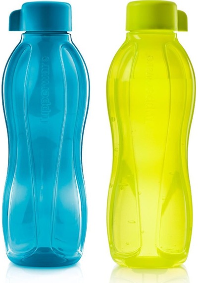 Tupperware Eco Şişe Suluk Deniz Mavisi ve Limon 750 ml 2' li