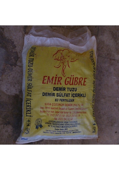 Demir Sülfat ( Kara Boya ) 10 KG % 100 Saf Gübre