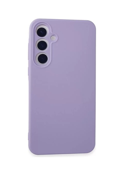 Samsung Uyumlu Galaxy A55 5g Uyumlu Kılıf Nano İçi Kadife Silikon - Lila