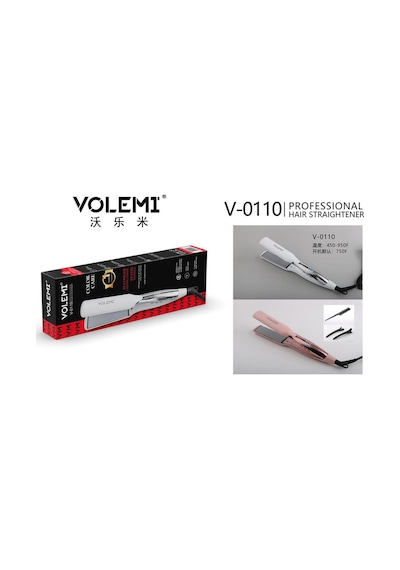 Volemı V-0110 Geniş Seramik Plakalı Saç Düzleştirici Hızlı Isınma Dijital Led Ekran Parlak Ve Pürüzsüz Saçlar