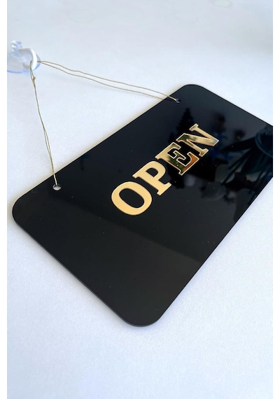 Open/closed Kapı Tabelası Tüm İşletmeler İçin Şık Ve Sade Tasarım Diğer
