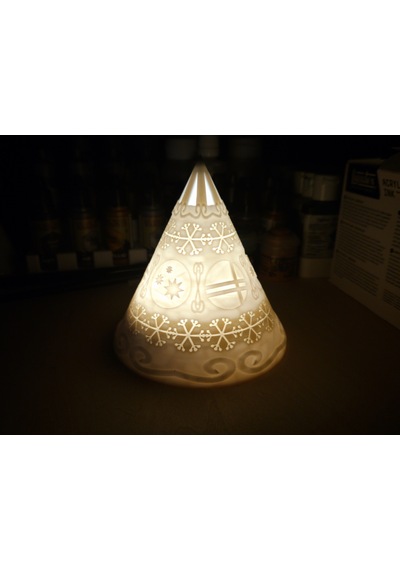 Şık Minimal Formda Led Mum Biblo Ev Hediyesi 14cm