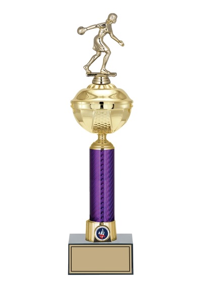 Odak Kupa - Figürlü Kupalar - Bowling Kadın Figürlü Kupalar Fg-059 A - 45 Cm Altın - Beyaz