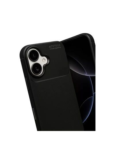 Newface Apple İphone 17 Auto Focus Karbon Kapak - Siyah