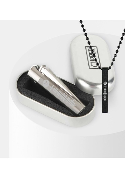 Kişiye Özel İsimli Spotify Barkodlu Silver Clipper Metal Çakmak V N11.1729