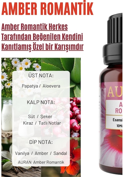 Auran Amber Romantik Esansiyel Uçucu Yağı 10 ML